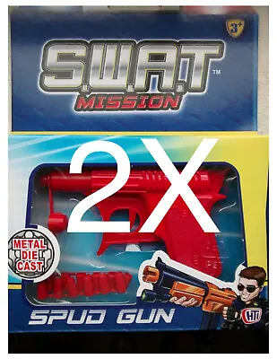 £5.99 • Buy 2x Swat Mission Metal Super Potato Spud Gun Water Pistol - £5.99 + Shipping!!!