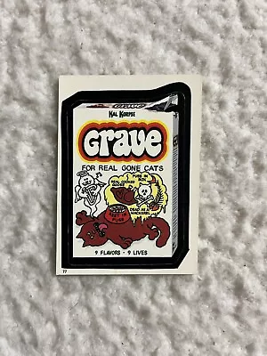 1986 Wacky Packages Album Series Sticker Grave Cats #77 • $3.99