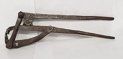 $50 • Buy Primitive 13  Hand Made Nippers Cutters Farrier Horseshoeing Blacksmith Tool 