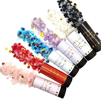 Poppers Confetti Shooters Wedding Party Popper Confetti Cannon Twist To Use • $13.19