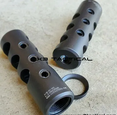 6.5 Creedmoor Muzzle Brake Compensator 5/8-24 TPI Crush Washer 5/8x24 Black Comp • $31.99