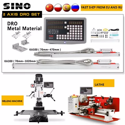 SINO SDS6-2V KA300 And KA500 Slim Linear Scale And Milling And Drilling Machines • $208
