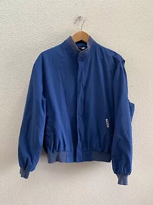 Vintage McGregor Fashion Outerwear Blue Full Zip Jacket Men's Large • $39.97