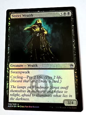 MTG Magic The Gathering Masters 25 Street Wraith Uncommon  Foil LP • $4.97