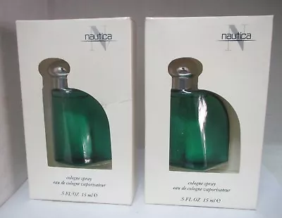 Nautica Mini Eau De Cologne Spray 0.5 Fl Oz/15 Ml **lot Of 2** Original Men • $19.99