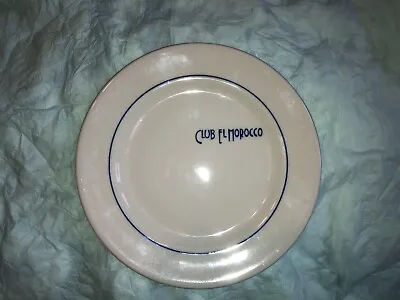 El Morocco Nyc Vintage 6-1/2” Ceramic Salad Plate  Original Circa 1940 • $299