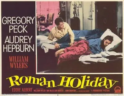 $10.95 • Buy ROMAN HOLIDAY Movie POSTER 11 X 14 Audrey Hepburn, Gregory Peck, Eddie Albert, D