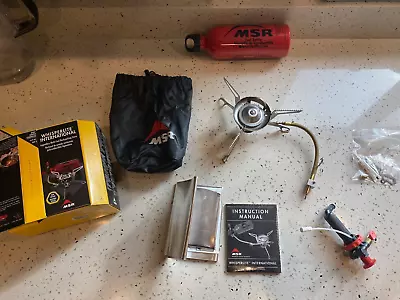 MSR Whisperlite International Camping Stove Kit With Empty 20oz Fuel Bottle • $120