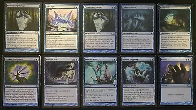 10 Bulk Lot Magic The Gathering TCG | Blue | Roil Ash Cancel Broken Mirage Ice • $1