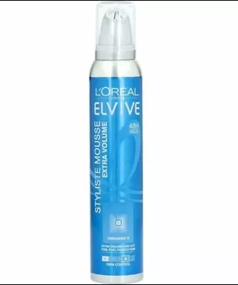 L’oreal L’oréal  Elvive Firm Control Hair Mousse 48h Hold Extra Volume 6 X 200ml • £25.99