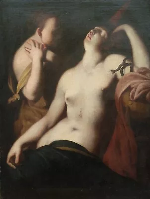 OLD MASTER Oil 16th 17th Century CLEOPATRA Aft Rosso Fiorentino EXHIBITED Geneva • £13500