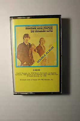 Mamas And Papas 20 Golden Hits Cassette Tape 1973 • $10.49