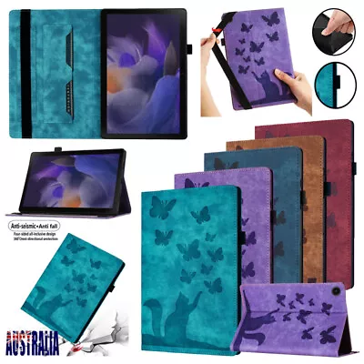Folio Leather Case Stand Cover For Samsung Galaxy Tab Tablet A7 A8 A9+ S6 S9+ FE • $10.29