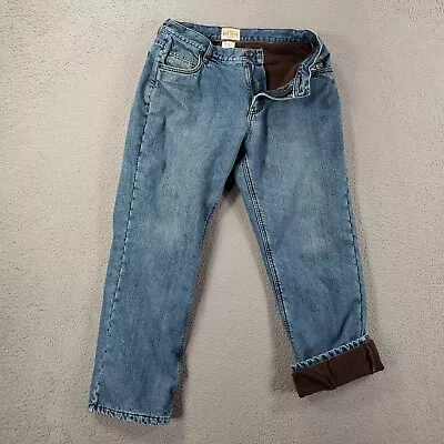 Red Head Lined Jeans Mens 34x30 Denim Fleece Flannel Lined Outdoor Workwear • $18.84