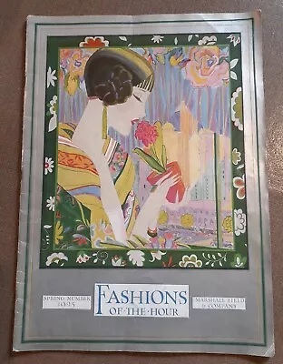 Marshall Field Fashions Of The Hour Antique Spring 1925 DECO Fashion Hats Dolls • $83