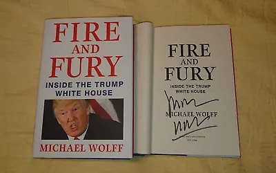 $124.06 • Buy Signed Book Michael Wolff Fire And Fury Inside The Trump White House HC DJ
