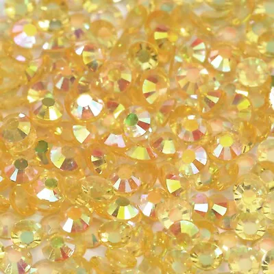 2 - 6mm Crystal Flat Back AB Iridescent Rhinestones Nail Art Festival Face Gems • £2.99