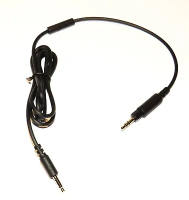Stereo 3.5mm Jack Male To 3.5mm 4-contact With Microphone Headphone Cable 1.2m • £6.49