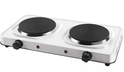 Hot Plate Electric Cooker Double Portable Table Top Kitchen Hob Stove 2000W • £19.95