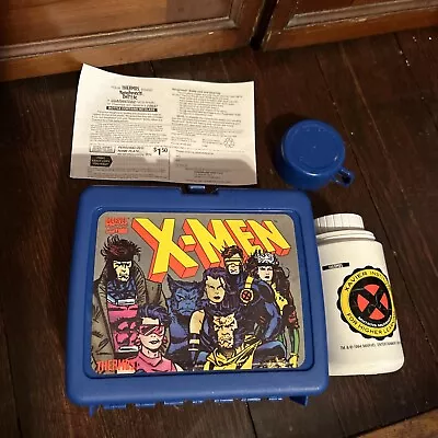 Thermos 1994 Marvel X-Men Lunch Box & Roughneck Bottle Wolverine Xavier UNUSED • £33.75