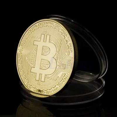 $9.24 • Buy Bitcoin Souvenir Gold Plated Iron BTC Coin Virtual Money Art Collectible Gift