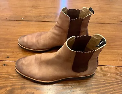 New Republic Mark McNairy Brown Leather Chelsea Boots Men’s Size 13 • $28.32