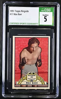 1951 Topps Ringside Boxing #11 MAX BAER CSG 5 EX • $59