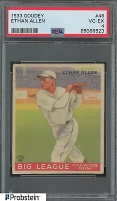 1933 Goudey #46 Ethan Allen St. Louis Cardinals PSA 4 VG-EX • $43