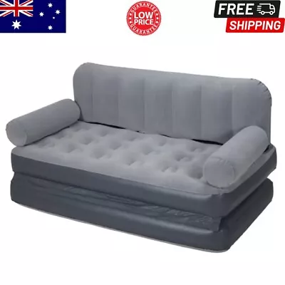 2 Seater Sofa Bed Double Mattress Multifunctional Couch Lounge Bed Grey Sofa New • $58.95