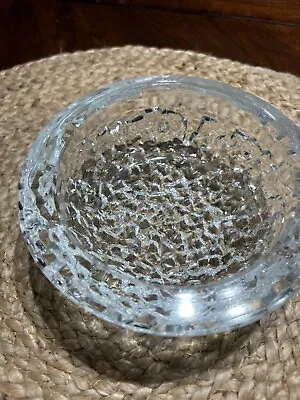Vintage 1930s A VERLYS Glass Bowl TEXTURED  Cracked Ice  Made In France Signed • $11.50