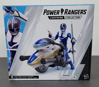 Power Rangers Lightning Collection Time Force Blue Ranger And Vector Cycle • $28