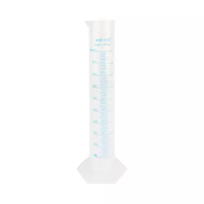 500ml Measuring Cylinder Plastic Graduated Laboratory Trial Test Liquid Tube DT • £9.87