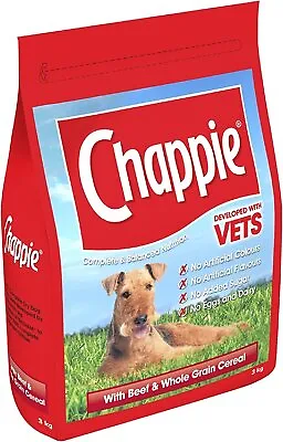 Chappie Dog Complete Dry With Beef And Wholegrain Cereal 3 Kg • £12.96