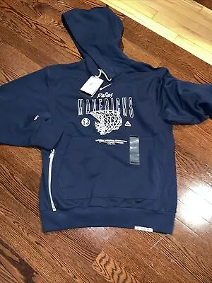 Nike Dallas Mavericks Men Small Hoodie Sweatshirt Brand New Zipper Pocket Navy • $25