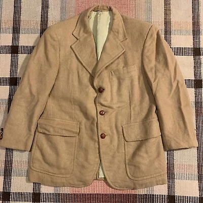 $89.95 • Buy Vtg Abercrombie & Fitch Camel Hair Tweed Sports Coat/Jacket 40 S Union Made!!!