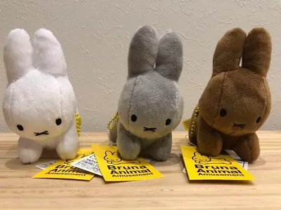 Miffy Bruna Animal Plush Rabbit Miffy Mascot Stuffed Toy Set Of 3 • $52.97