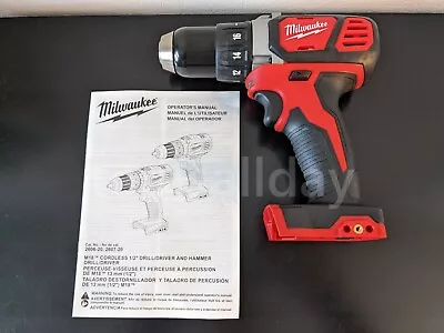 Milwaukee 2606-20 M18 18V Lithium-ion Cordless 1/2-in Compact Drill Driver • $55.93