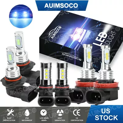 6pcs Combo LED Headlight Hi/Lo + Fog Light Bulbs 8000K For Mazda CX-9 2007-2012 • $35.99