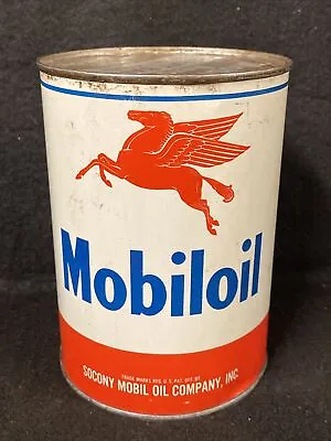 Mobil Oil Aero Gray Band 1 Qt Full Metal Motor Oil Can • $200