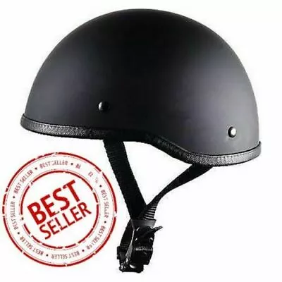 Crazy Al's WORLD'S SMALLEST LIGHTEST SOA Style DOT Flat Black Half Helmet • $119.99