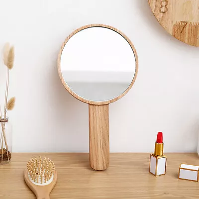 Hand Held Mirror Extra Large For Barber Lady Makeup Beauty Cosmetic W/ Handle • $17