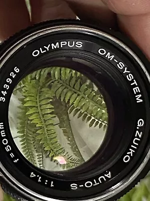 OM Olympus G Zuiko  1.4 50mm Auto S Lens • £98