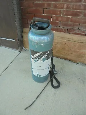 Vintage Metal Gambles Compressed Air Sprayer 3 Gallon Garden Industrial Decor  • $24.99