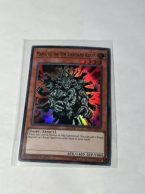 Yu-Gi-Oh! TCG Manju Of The Ten Thousand Hands Hidden Summoners HISU-EN047 Mint • $2.90