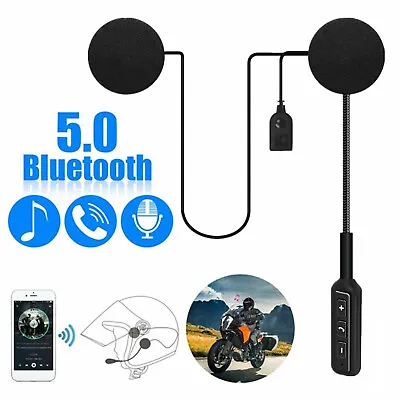 Bluetooth 5.0 Motorcycle Helmet Headset Wireless Stereo Earphone Speak Handsfree • $21.55