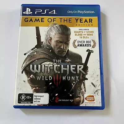 The Witcher 3: Wild Hunt Game Of The Year Edition Sony PlayStation 4 PS4 • $25
