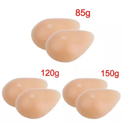 2 Silicone Waterdrop Shaped Fake Breast Inserts Enhancer Mastectomy Boob Bra Pad • $16.14