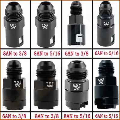 8AN 6AN Fuel Adapter Fitting To 3/8 Or 5/16 W/Thread Or Clip GM Quick Connect • $7.99