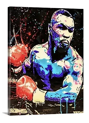 Mike Tyson Canvas Print Picture Wall Fine Art 30x40  More Sizes Avail Boxing Gym • $78.99