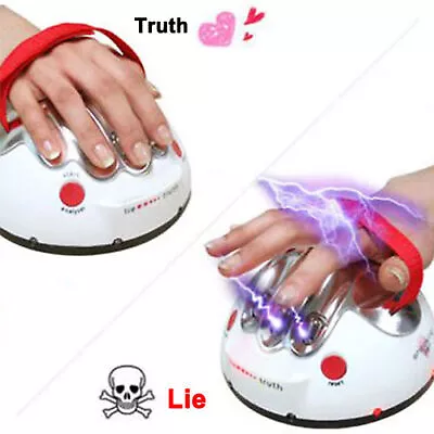 Lie Detector Polygraph Test Liar Shock Fun Machine Dare Truth Party Game Toy • £14.26